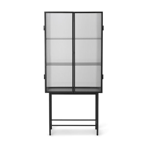Haze Showcase Cabinet Reeded Glass